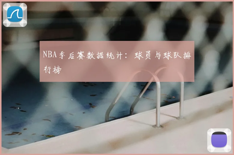 NBA季后赛数据统计：球员与球队排行榜